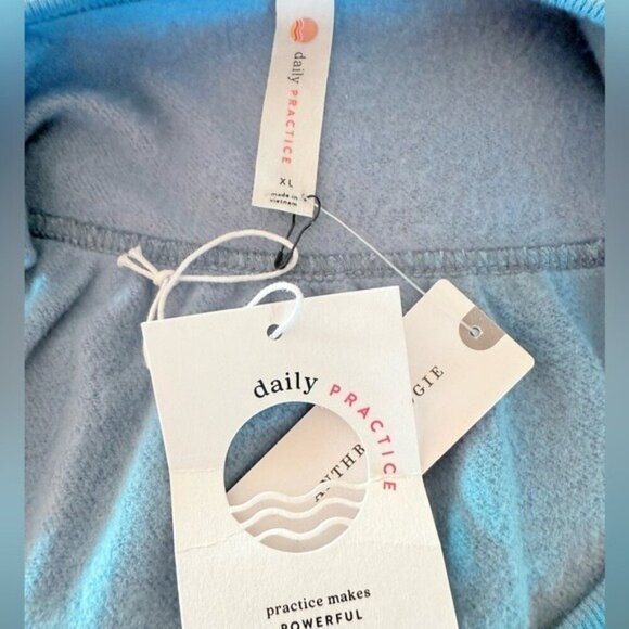 ANTHROPOLOGIE Daily Practice Active Mini Halter Dress Blue Size XL NEW - Picture 7 of 8